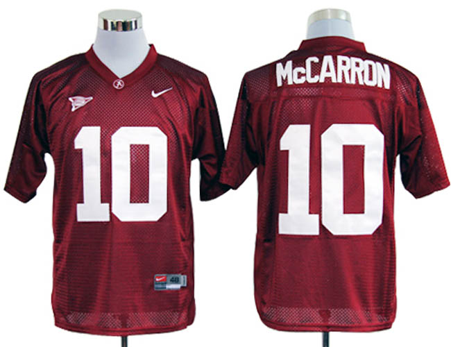 Alabama Crimson Tide #10 AJ McCarron Red NCAA Jerseys
